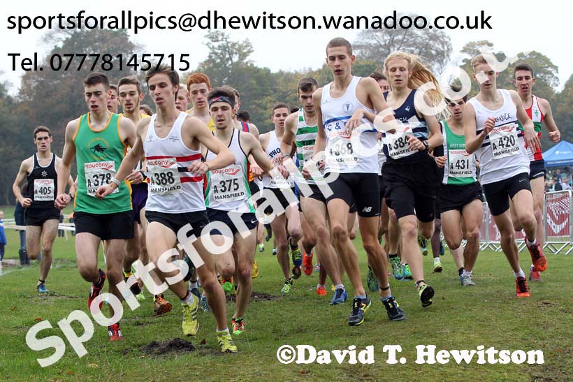Junior men, National Cross Country Relays, Berry Park, Mansfield. Photo: David T. Hewitson/Sports for All Pics